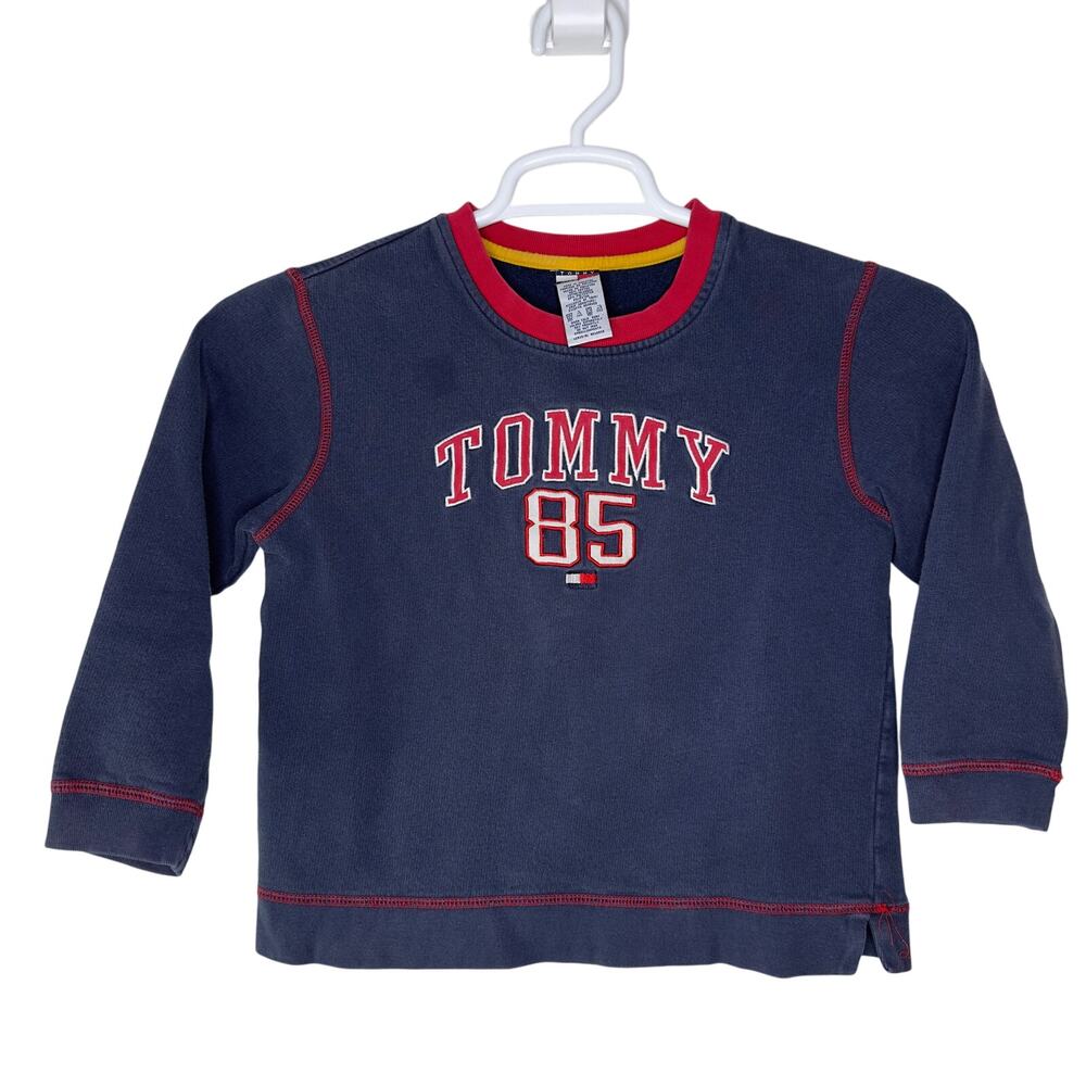 Vintage Tommy Hilfiger‎ Youth Kids 7 XS Sweatshirt Crewneck 90s Streetwear
